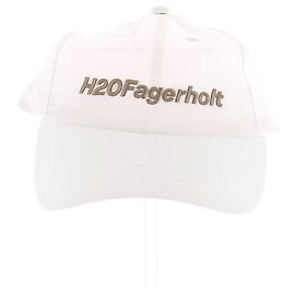 Autre Marque White Cotton Cap H20FAGERHOLT White