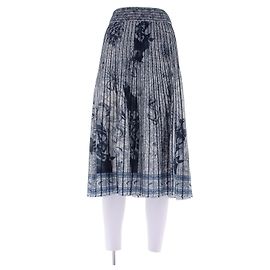 Etro Navy Blue Viscose Skirt Navy blue