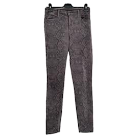 Jeans J Brand Maria Python Grises de Algodón Talla 27 Gris
