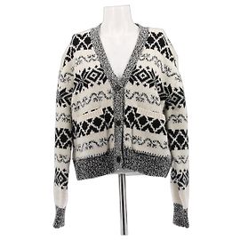 Polo Ralph Lauren Gemusterte Wolljacke Weiß