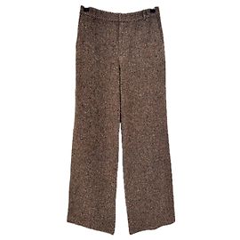 L'Agence Calça de lã marrom Marrom