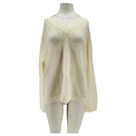 Autre Marque Suéter de lã branco 440ME Branco