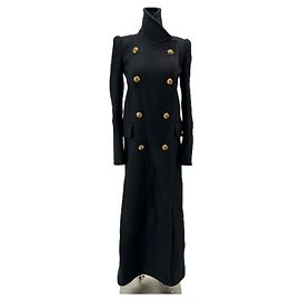 Zimmermann Schwarzer Wollmantel Schwarz