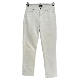 Jeans retos brancos Eric Bompard Branco