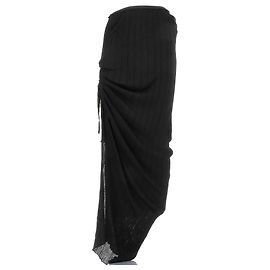 Gonna lunga plissettata nera Alaïa Nero