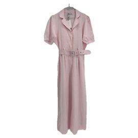 Faithfull the Brand Tuta in lino rosa Rosa