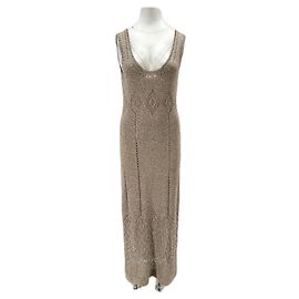 Autre Marque TWINSET Maxi Kleid Gold Golden