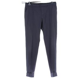 Valentino Garavani Calça marinha de lã Azul marinho