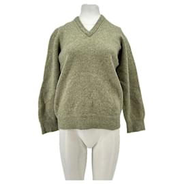 Pull en laine vert Lemaire Vert