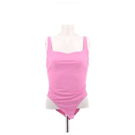 Nanushka Rosa Einteiler Badeanzug Pink