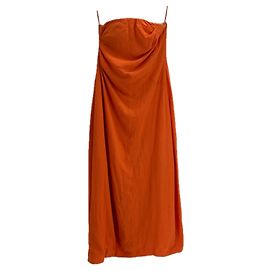 Vestido sem alças laranja Giorgio Armani Laranja