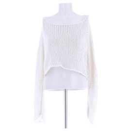 The row Pull en maille de soie White