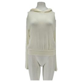 Autre Marque THE FRANKIE SHOP Suéter com capuz creme Bege