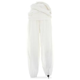 Laurence Bras White Wide-leg Pants Cotton Size 36 White