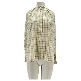 Laurence Bras Seidenhemd Beige