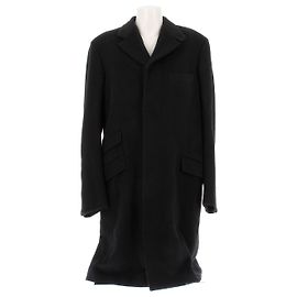 Hermès Black Cashmere Coat Size 48 Black