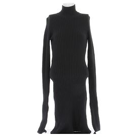 Robe pull en laine noire Paco Rabanne Noir