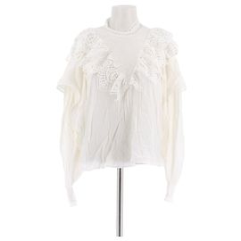 Blusa branca com babados Iro Branco