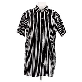 Marimekko Gestreiftes Hemdkleid Schwarz Weiß Schwarz