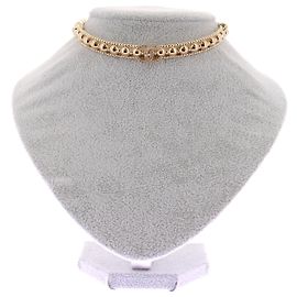 Collier Chanel doré plaqué or Doré