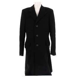 Yves Saint Laurent Black Wool Jacket Size 48 Black