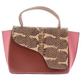 Autre Marque Sac à main tricolore "Arezzo" Rose