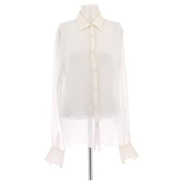 Camicia di seta bianca Balmain Bianco
