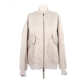 Giacca in satin argento Max Mara Argento