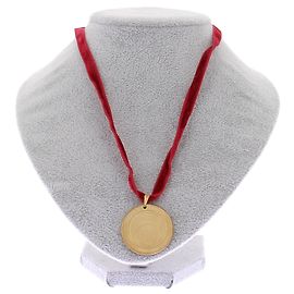 Marine Serre Collier Médaille "Talisman" Doré