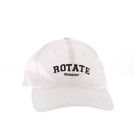 Gorra Rotate blanca de algodón con logo Blanco