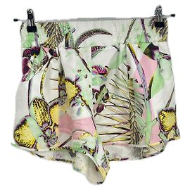 Genny Silk Shorts White White