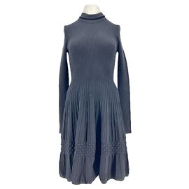 Dsquared2 Schwarzes Viscose Kleid Schwarz
