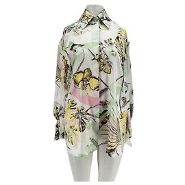 Camicia di seta Genny bianca Bianco
