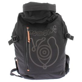 Loewe Black Fabric Backpack with Logo Black