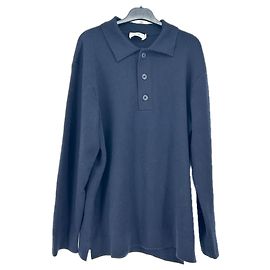 Pull polo en coton bleu marine Closed M Bleu Marine