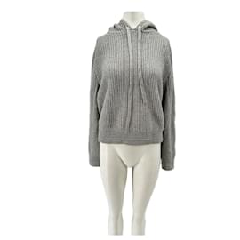 Autre Marque Pull gris à capuche en cachemire Gris