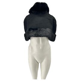 By Malene Birger Kurze schwarze Pelzjacke Schwarz