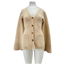 Khaite Cardigan crème en cachemire Beige