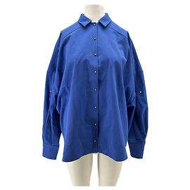 Autre Marque Camicia in cotone blu ESTEBAN CORTAZAR Blu