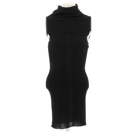 Vestido preto sem mangas de algodão Rick Owens Preto