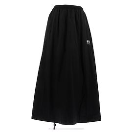 Gonna lunga nera in cotone Balenciaga Nero