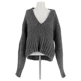 Iro Grau Wollpullover Grau