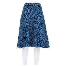 Jupe midi en tricot bleue et noire M Missoni Bleu