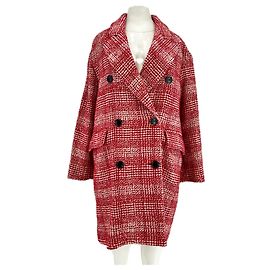 Isabel Marant Etoile Texturierter roter Mantel Rot