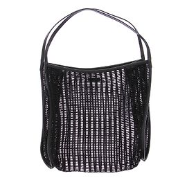 Autre Marque Sac cabas ICICLE en cuir perforé noir Noir