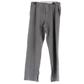 Off White Wollhose Grau M Grau