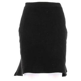 Minifalda de lana negra Bottega Veneta Negro
