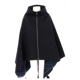 Louis Vuitton Poncho marinho de lã Azul marinho
