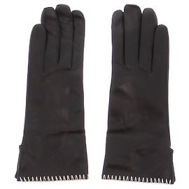 Nanushka Luvas de couro pretas Preto