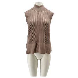 Autre Marque Pull sans manches marron Brown